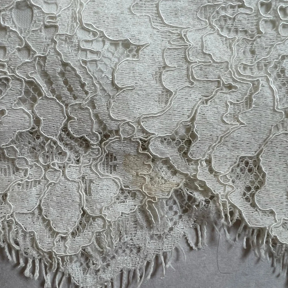 Sugar Lips Sugarlips Womens LACE HIGH Neck Open Shoulders TOP Blouse White Sz S - Picture 9 of 10